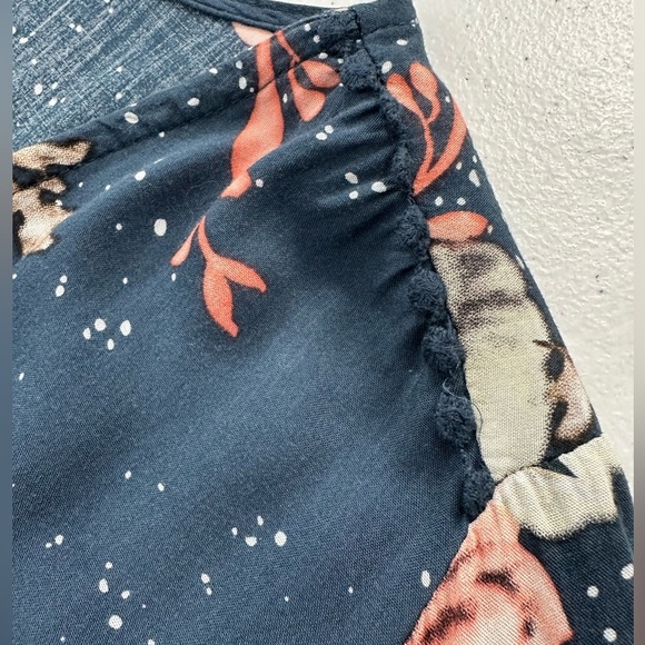 Jaase Floral Bell Sleeve Boho Blouse Tunic Festival Romantic Vibe Poet Top Small - Picture 10 of 14